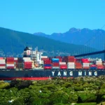 Tàu container của hãng tàu
