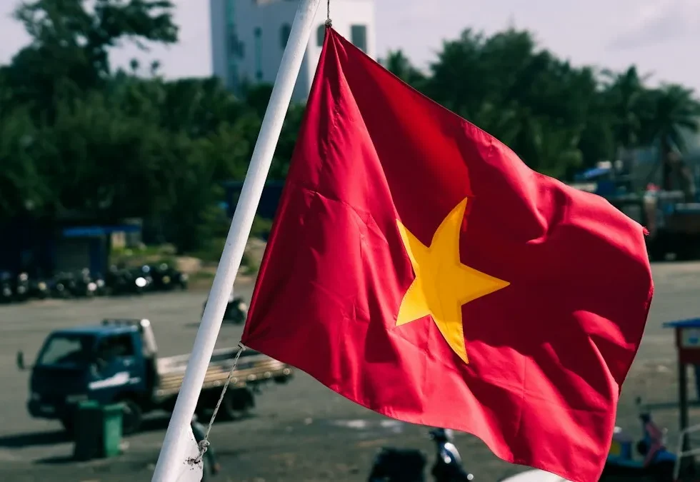 Cờ Việt Nam – hàng xuất xứ Việt Nam đi Mỹ